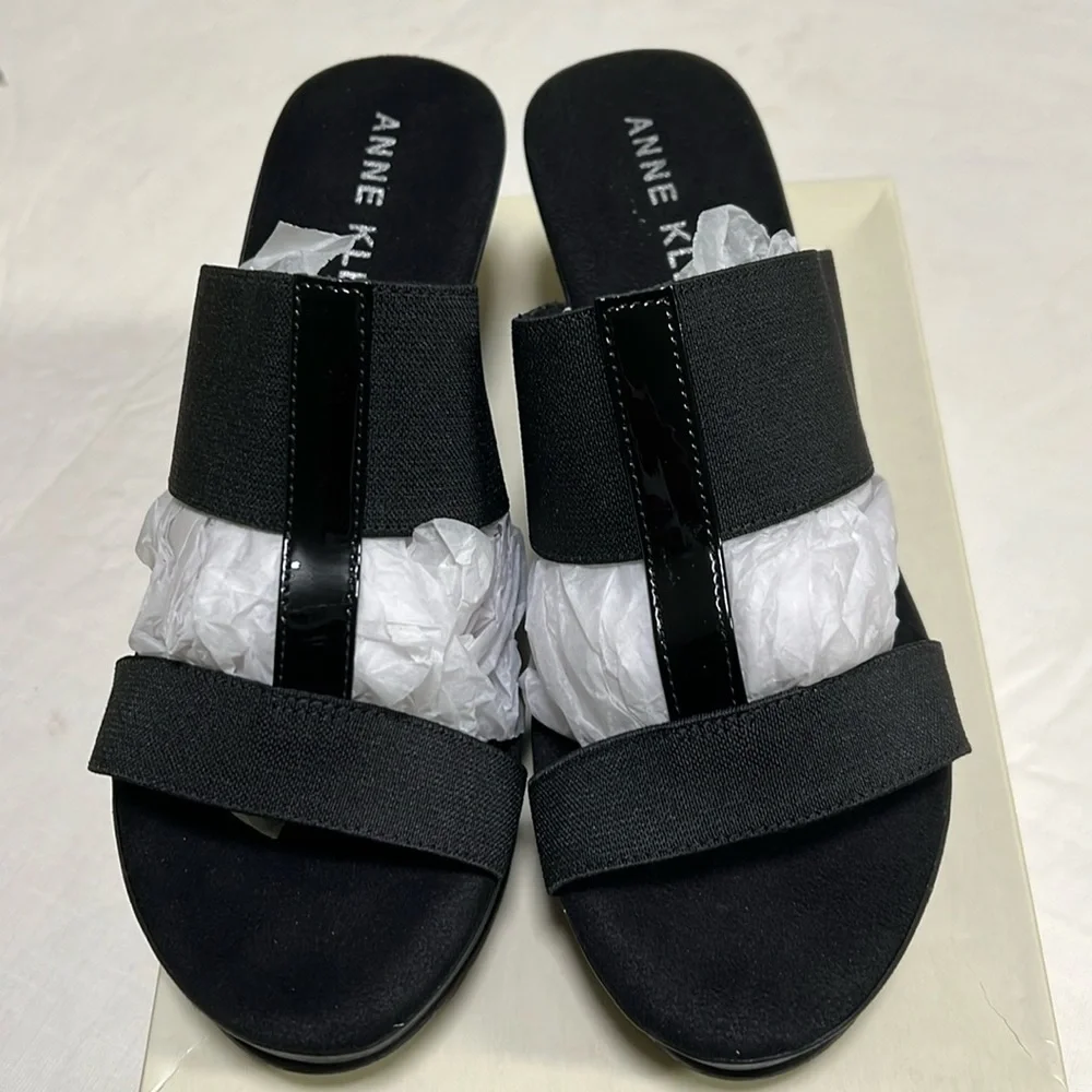 ANNE KLEIN Women's Harmoni Wedge Sandals Size 10